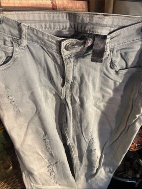 Light Gray Skinny Distressed Women’s Jeans